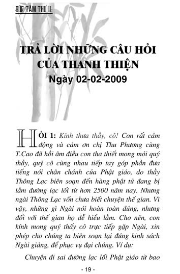 Những Lời Tâm Huyết - Trưởng lão Thích Thông Lạc - Hình ảnh 2